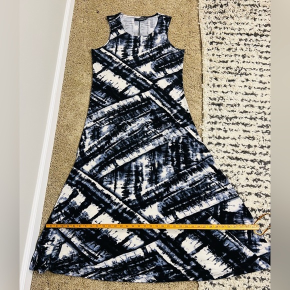 Attitudes by Renée Maxi Dress – L Black/Grey/White - Picture 11 of 15